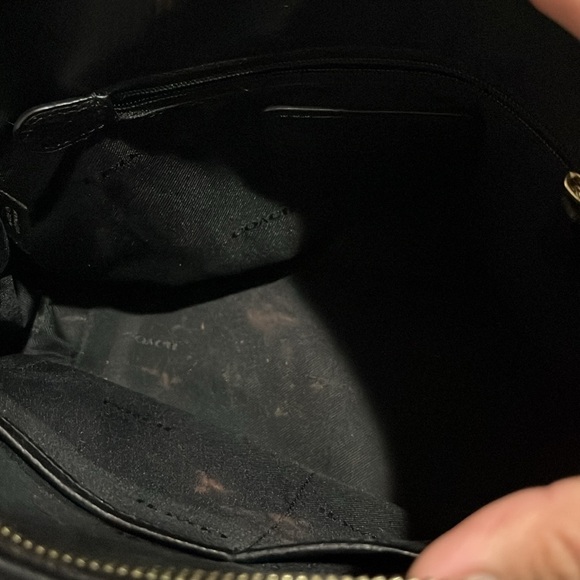 COACH Prince Street Satchel Large Size/Gold hardware/Black Leather - Picture 3 of 6